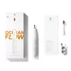 Escova de dentes sónica OCLEAN FLOW adultos — a pilhas, modo branqueador, temporizador integrado, velocidade ajustável, 255 mm de altura, branca, 0,13 kg, 1 cabo + 1 cabeça de escova