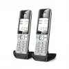 Telefone analógico/DECT Gigaset COMFORT 500HX duo com identificação de chamadas preto, prateado