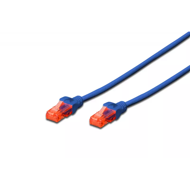 Cabo de rede Digitus CAT 6 U/UTP RJ-45 Cat6 0,25 m azul