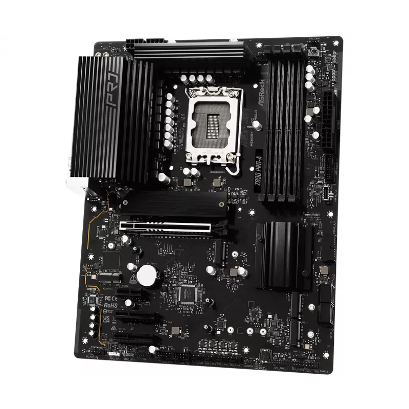 Motherboard ASRock Z890 Pro-A ATX — chipset Intel Z890, LGA 1851, DDR5, 4x DIMM, 256 GB, 2.5Gb LAN, PCIe Gen5