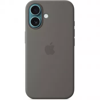 Capa Apple iPhone 16 Silicone com MagSafe Cinzento pedra