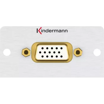 Kindermann Konnect 50 alu - Faceplate modular Snap-In - HD-15 (7444000901)