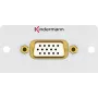 Kindermann Konnect 50 alu - Faceplate modular Snap-In - HD-15 (7444000901)
