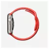 Pulseira Nomad Tempo — borracha vermelha, 18 mm de largura, compatível com pulsos de 135–175 mm