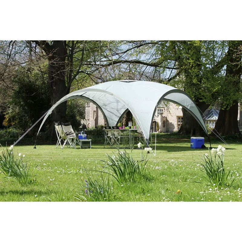 Pavilhão Event Shelter, 4,5 x 4,5 m (cinzento-claro/cinzento)