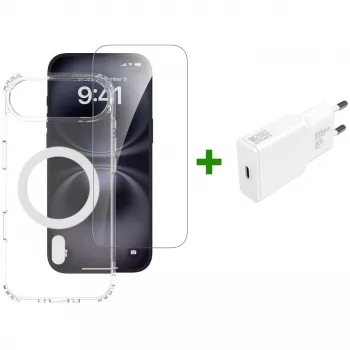 Conjunto inicial premium 3em1 4smarts para Apple iPhone Air, compatível com MagSafe