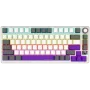 LORGAR KBP7075W, teclado gaming mecânico 75% sem fios Pro, bege, layout EN