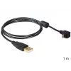 Cabo USB DeLOCK USB 2.0 1 m Micro-USB B preto