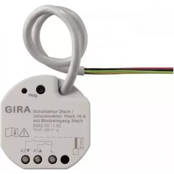 GIRA 506200 atuador de comutação/estores 2f/1f 16 A UP KNX Secure (506200)