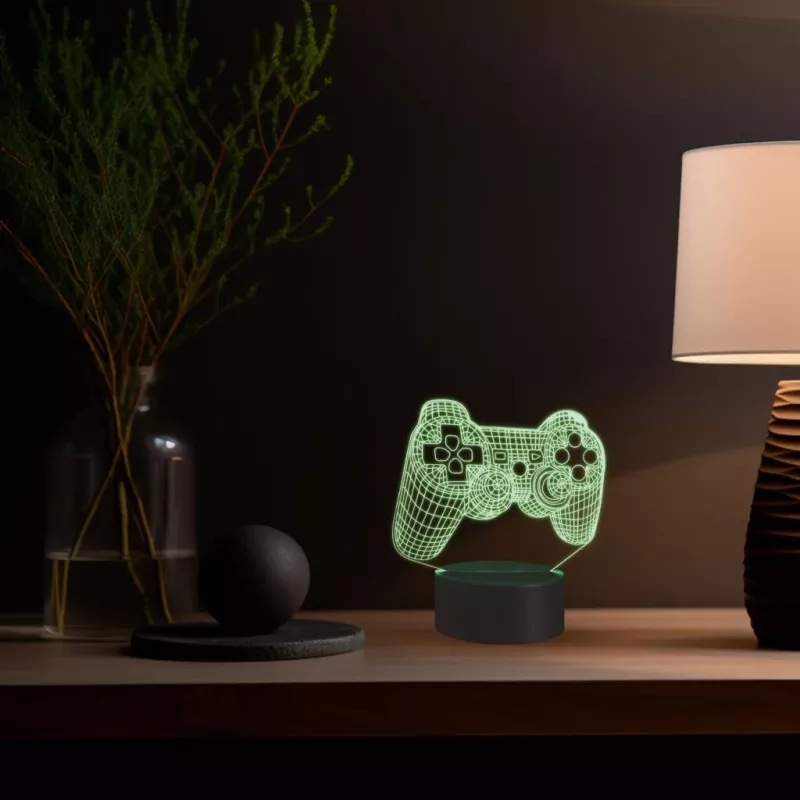 Lâmpada de mesa MANTA SNL57RGB decoração de luz 3D RGB, LED RGB, efeito 3D decorativo