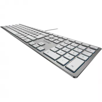 Teclado CHERRY KC 6000 fino FOR MAC Escritório USB QWERTZ Alemão Prateado