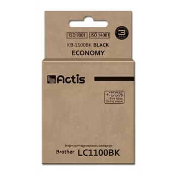 Tinta Actis KB-1100Bk (substituto do Brother LC1100BK/980BK; Standard; 28 ml; preto)