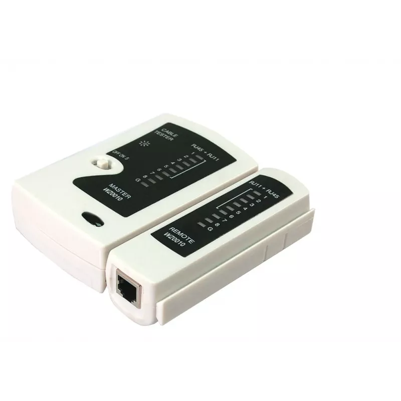 Testador de cabos, LogiLink WZ0010, aparelho de teste de cabos de rede