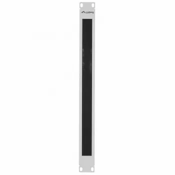Painel de escovas LANBERG AK-1101-S 1U 19 polegadas 482,6×44,2×8,5 mm cinzento