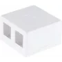 Adaptador de rede ShiverPeaks 08-10116 — tomada Keystone de 2 portas, branco
