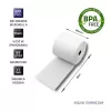 Rolo térmico Qoltec 51892 80 x 80 | 55 g/m² | 10 unid. | sem BPA