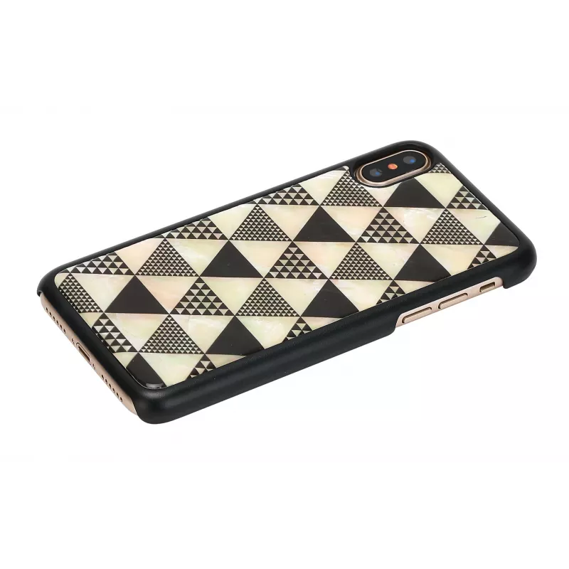iKins Pyramid capa para iPhone XS/X, preta, K1623J