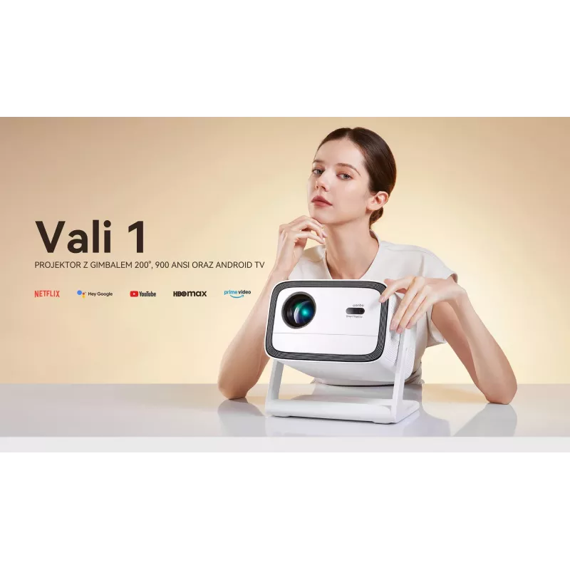 Projetor WANBO Vali 1 Full HD 900 ANSI lúmenes portátil cinema em casa
