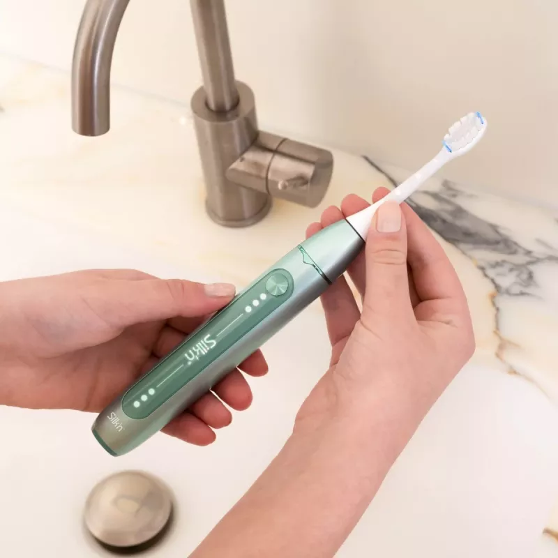 Escova de dentes elétrica Silk'n SonicYou verde menta