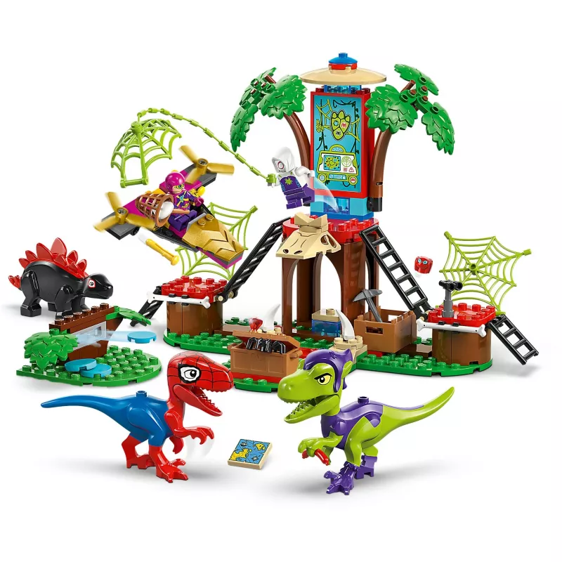 LEGO MARVEL 11200 Batalha no quartel-general da casa na árvore de Spidey e Gobby com raptor