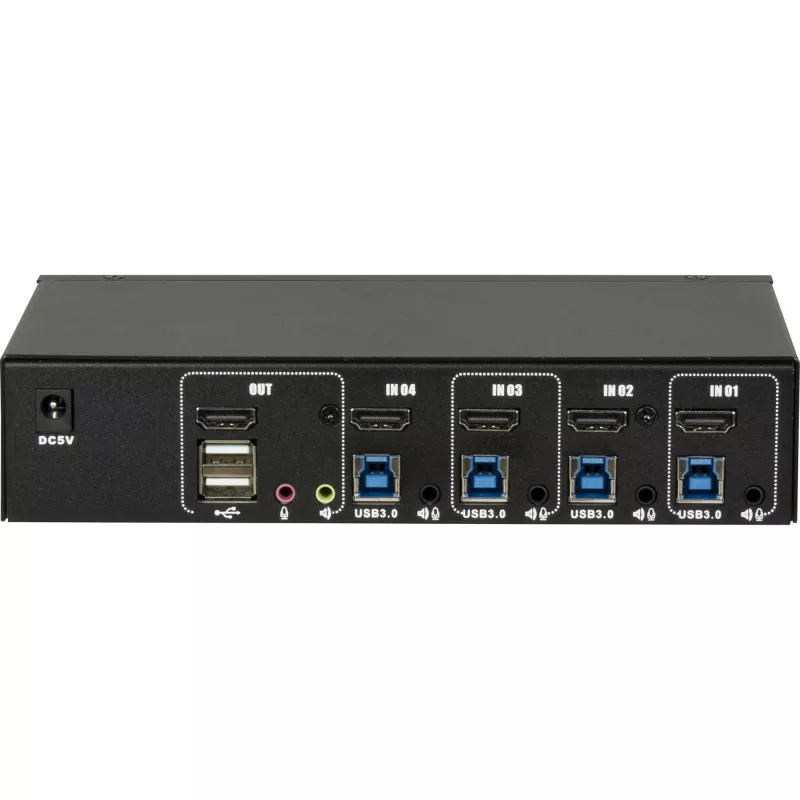 KVM-Switch Inter-Tech IPC AS-41HUS 4 portas USB