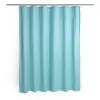Cortinado de duche Beldray LA035655FAS design waffle azul, cortinado de tecido 180x180 cm