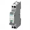 Disjuntor diferencial Siemens RCBO, 10A corrente nominal, 1P+N polos, 30mA sensibilidade de disparo, tipo A, série SENTRON