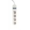 Régua de tomadas inteligente Gembird TSL-PS-S4U-01-W 4 tomadas AC 3880 W Branco