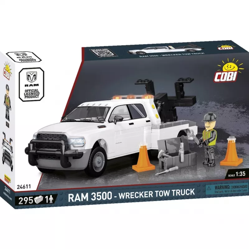 Cobi Wrecker reboque RAM 3500 brinquedo de construção COBI-24611, conjunto de blocos
