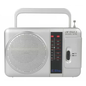 Rádio portátil Eltra TOLA 3 analógico prateado