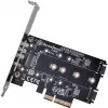 Placa adaptadora Silverstone SST-ECM27 M.2/SATA, PCIe 4.0, 1x M-Key, 2x SATA 6G - Low Profile