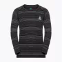 Odlo conjunto longo ACTIVE WARM ECO conjunto de roupa interior para criança, tamanho 164 cm, preto e cinzento