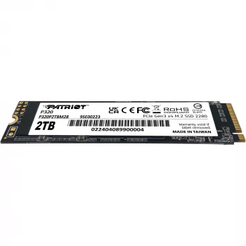 Unidade SSD Patriot P320 2TB M.2 2280 PCIe 3.0 x4 NVMe