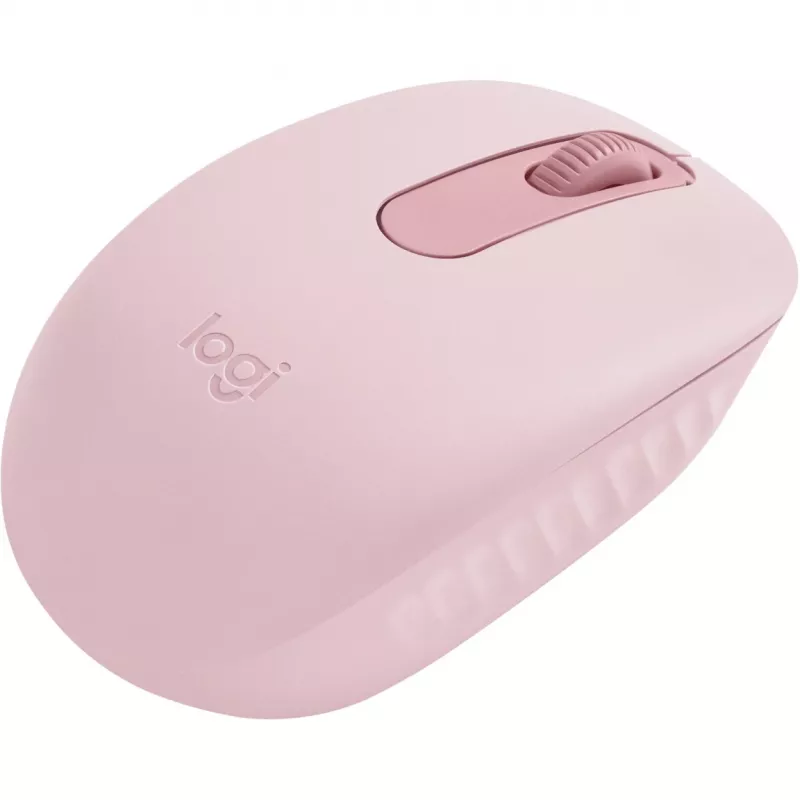 Logitech M196 - Rato - para destros e canhotos - ótico - 3 botões - sem fios - Bluetooth - rosa (910-007461)