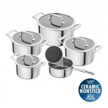 Conjunto de panelas Zwilling Peak 5 peças aço inoxidável 18/10 (1034508)
