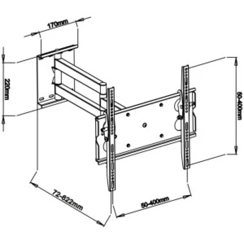 Suporte LCD AR-20B 32-55 polegadas 45kg H/V