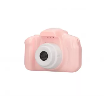 Câmara digital para crianças Extralink H20 rosa 1080P 30fps ecrã de 2,0 polegadas