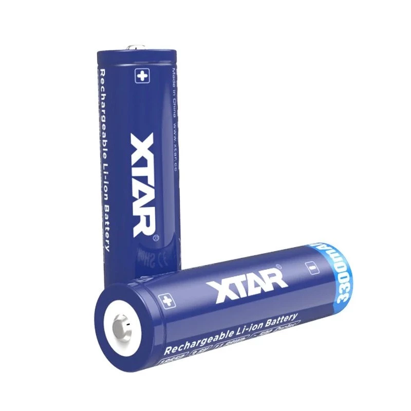 Pilha 18650 3,6V Li-ion 3300 mAh com proteção