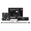 Noctua NF-A9x14 HS-PWM chromax.black.swap ventoinha slim para caixa de 92 mm, 92x92x14 mm, PWM, 600–2500 RPM, 57,5 m³/h, 23,6 dB, rolamento SSO, preta