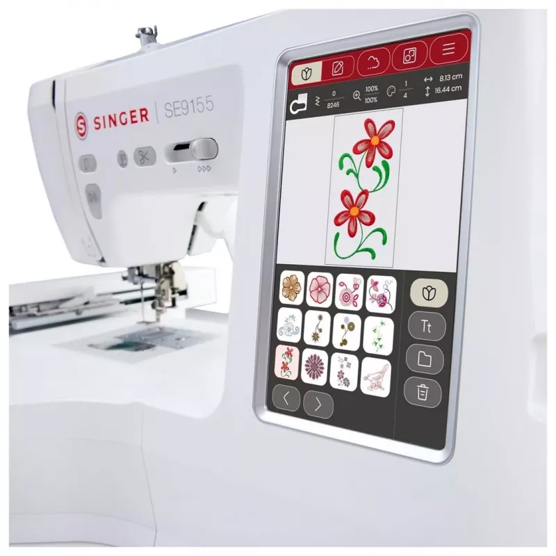 Máquina de costura SINGER SE9155 elétrica branco