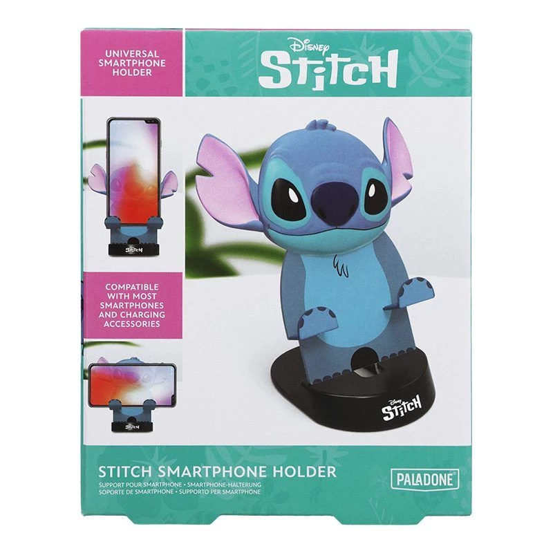 Suporte para smartphone Paladone PP13486LS design Stitch — suporte ajustável para smartphones e tablets pequenos