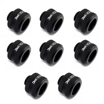Conector XSPC G1/4 para tubo rígido de 14 mm, preto mate - 8 unid.