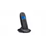 Telefone sem fios Motorola C1001CB preto — telefone DECT com visor de 1,6 polegadas