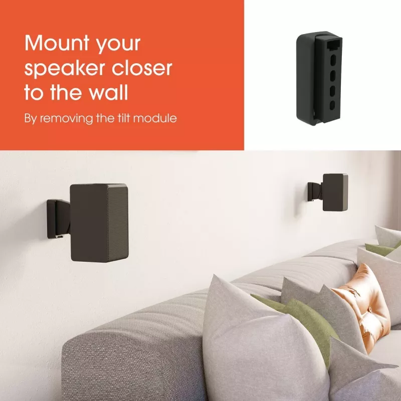 Suporte de parede universal para coluna Vogels SWM 3021 (preto) | Vogels