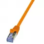 Cabo de rede LogiLink 2 m Cat.6A RJ-45 S/FTP laranja
