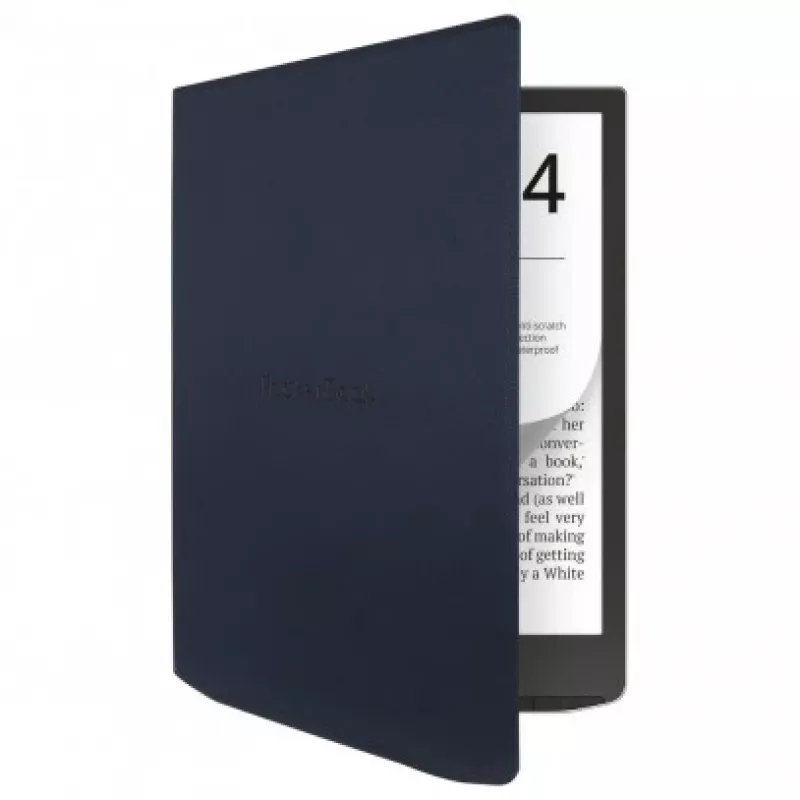 Capa PocketBook Charge HN-QI-PU-743G-NB-WW para InkPad 4 / Color 2 / Color 3 de 7,8 polegadas, azul noite