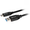 Cabo USB 3.2 Gen 2, USB-A macho > USB-C macho (preto, 0,5 metro)