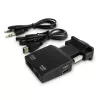 SAVIO CL-145 conversor VGA para HDMI, áudio, Full HD, preto