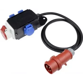 Adaptador elétrico AS Schwabe MIXO 61520 — ficha CEE 3x400V para 3x230V