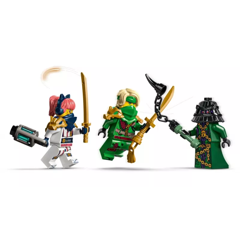 Brinquedo de construção LEGO NINJAGO 71842 Rontu o Dragão Mestre — 381 peças, 4 minifiguras, modelo de exposição 130 mm